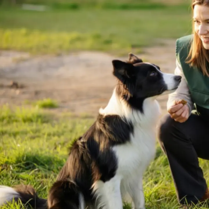 Dr Anna Kowalski podczas sesji szkoleniowej z psem